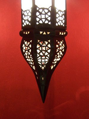 Orientalische Lampe Pendelleuchte Weiss Rihana 56cm E27 Lampenfassung | Marokkanische Design Hängeleuchte Leuchte aus… – Bild 3