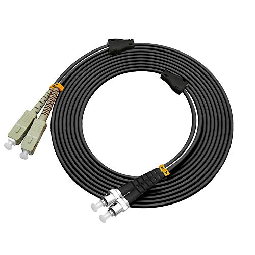 150Meters SC to ST Outdoor Armored Duplex 50/125 OM2 Fiber Optic Cable Jumper Optical Patch Cord Multimode 150M 492ft SC-ST