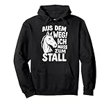 Reiten, Aus dem Weg ich muss zum Stall Pferd Reiterin Reiter Pullover Hoodie