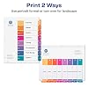 Avery 10-Tab Dividers for 3 Ring Binders, Customizable Table of Contents, Multicolor Tabs, 24 Sets (11169) & 8-Tab Dividers for 3 Ring Binders, Customizable Table of Contents, Multicolor Tabs