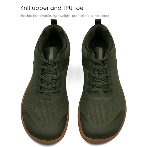 Image of ASITVO Wide Barefoot Shoes Men Gym Zero Drop Sole Minimalist Cross Trainer Width Toe Box Sneakers Grounding Knit No-Sew Upper TPU Toe and Heel Colorful