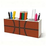 LRTOFUTEY Basketball Sports Pen Holder for Desk Decor