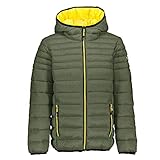 Wasserabweisende Behandlung CMP – F.LLI Campagnolo Jungen Steppjacke mit Feel Warm Flock Wattierung Jacke, Oil Green, 152