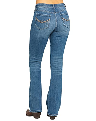 Idyllwind Women's Rebel Mid Rise Bootcut Stretch Denim Jeans - IWHO19J6-LTW 2W x 32L Blue