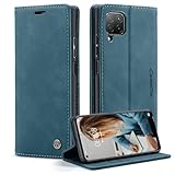 xinyunew Funda para Huawei P40 Lite 4G/Nova 6 SE/Nova 7i,Avanzado PU Piel Carcasa [Soporte Plegable][Ranura para Tarjeta][Cierre Magnético] Antigolpes Libro Funda para Huawei P40 Lite 4G/-Azúl