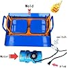 Concrete Block Making Machine Hand Driven Block Pressing Machine Manual Brick Making Machine,45s Fast Forming,30 Bricks/H,Customizable Molds(Threeholes)