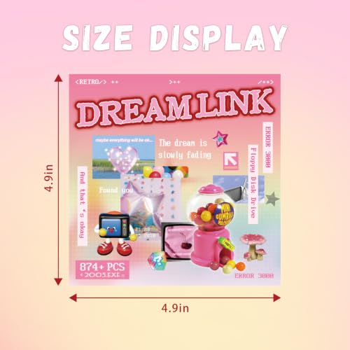 Image of 750+ Pcs Dreamcore Sticker Book for Journaling | Weirdcore Aesthetic Scrapbook Stickers, Pre-Cut Waterproof Decals for Planner, Junk Journal, Notebook