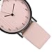 Imagen de ifundom Reloj Elegante para Mujer Correa de Cuero Rosa y Esfera Patrón de Vetas de Madera