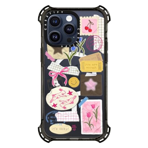 Coque iPhone 15 Pro Max CASETiFY Bounce noir transparent avec MagSafe - 2