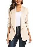 business blazer damen braun 【Hinweis】Bitte überprüfen Sie bei der Bestellung die Größentabelle. Aufgrund der Verpackung und des Transports kann die Kleidung durch Bügeln wiederhergestellt werden.