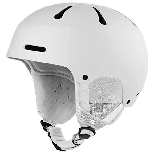 Retrospec Comstock Ski & Snowboard Helmet For Adults - Durable Abs Shell, Protective Eps Foam & 10 Cooling Vents - Adjustable Fit For Men & Women - Matte White, Small #TOP4