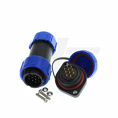 Hangton He21 Connettore A 10 Pin Alimentazione Industriale Aeronautico Impermeabile Ip68 Spina Maschio Femmina Presa Telaio 5A Montaggio A Vite