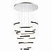 Eurofase 43902-019 Verdura - 269W 1 LED 6-Tier Chandelier in Modern and Contemporary Style-2 Inches Tall and 40.75 Inches Wide, Black/Brown Finish