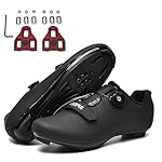 Fansu Zapatillas de Ciclismo Carretera, con Calas ...: Con calas Delta: el paquete incluye zapatillas ciclismo hombre y 1 paquete de calas Look Delta, que son perfectamente compatibles con las zapatillas Peloton y otras zapatillas de ciclismo de carretera del sistema Look Delta. Parte Superior Transpirab...