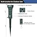 DEWENWILS Outdoor Power Stake Timer Waterproof, 100FT Range Remote Control Outlet Timer, 6 Grounded Outlets 6FT Cord, Photocell Dusk to Dawn, for Lights, Garden, 1875W/15A UL Listed
