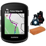 Garmin 010-02695-00 Edge 840 - Computer da ciclismo GPS compatto, solo dispositivo, modello ufficiale degli Stati Uniti, pacchetto con asciugamano sportivo + luce di sicurezza anteriore e posteriore