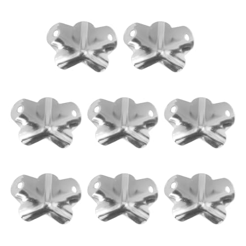 Laroal 8 Pcs Rounded Metal Corner Protection for Speaker Amplifier Musical Instrument Cabinets Metal Corner Guards for Guitar Amps Amplifier Case Protection