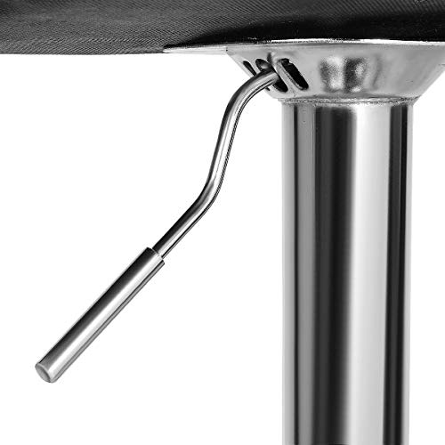 Magshion Faux Leather Bar Stools Adjustable 360 Degree Swivel Backrest Footrest Barstool Set Of 4, Pink #TOP5