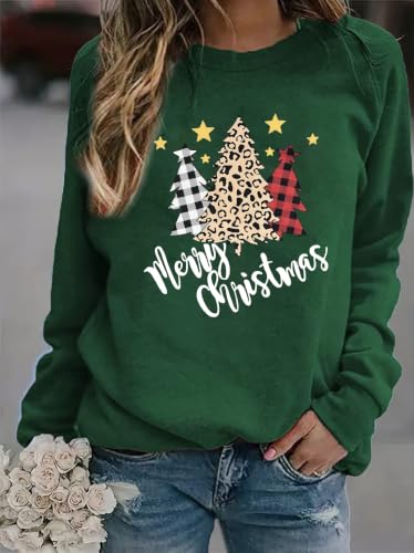 Image of Women's St Patrick's Day Shamrock Sweatshirt Irish Shirts Pullover Top Cute Long Sleeve Holiday Outfit & Gift