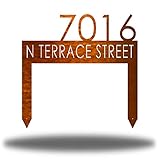 Riverside Designs Classic Personalized Address Yard Sign (17', Copper)