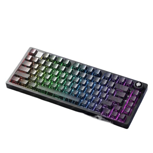 �L�[�{�[�h�L�b�g Hi75C Hi75 Hi75C Pro �A���~�j�E�����C�����X�J�X�^�����J�j�J���Q�[�~���O 2.4G �L���z�b�g�X���b�v�Q�[�}�[�L�[�{�[�h�ƌ݊�������(BK Wireless Keyboard)