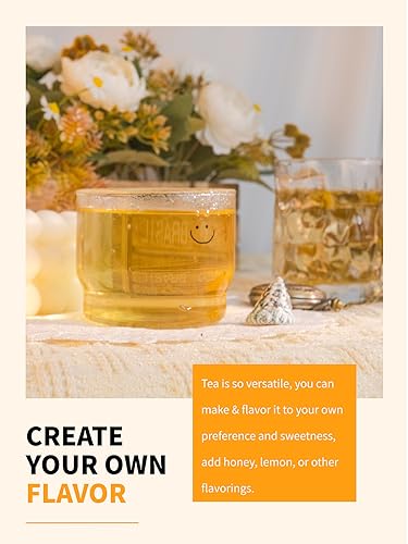 Image of TeeLux Chamomile Lavender Tea, Chamomile with Lavender and Lemongrass, Caffeine Free, Hot & Iced Tea, Soothing Aroma, 4oz