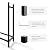 ARIFARO 4ft Firewood Rack, Adjustable Outdoor Indoor Log Holder Steel Heavy Duty Wood Rack,for Firewood Storage Wood Stacker, Rustproof, Easy Assembly, Black