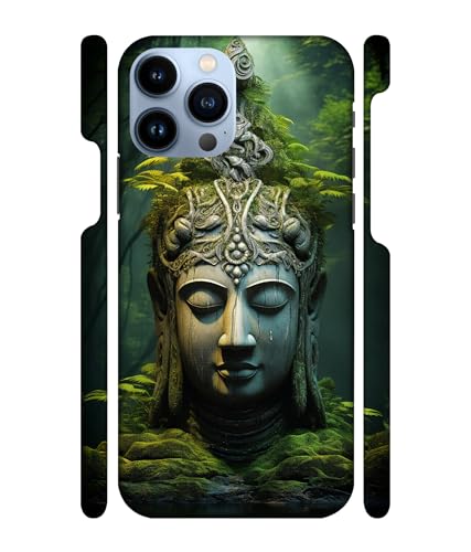 Image of Lord ''Buddha'' -(Statue) Printed Hard Mobile Back Cover & Case for iPhone 13 Pro (6.1 inch), Designer | Protective & Premium Cover & Case