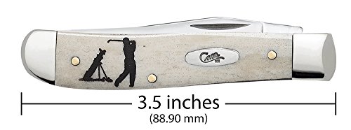Image of Case WR XX Pocket Knife Natural Smooth Bone Mini Trapper W /Golf Tool Item #6022 - (6207G SS) - Length Closed: 3 1 /2 Inches