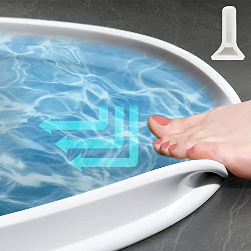 Sozoom Shower Threshold Water Dam, Shower Threshold Bottom Seal Prevents Water From Splashing Out And Keeps The Floor Dry, White Shower Water Dam #TOP18