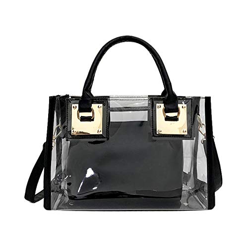 Bolso bandolera transparente 2 en 1 para mujer miniatura 1