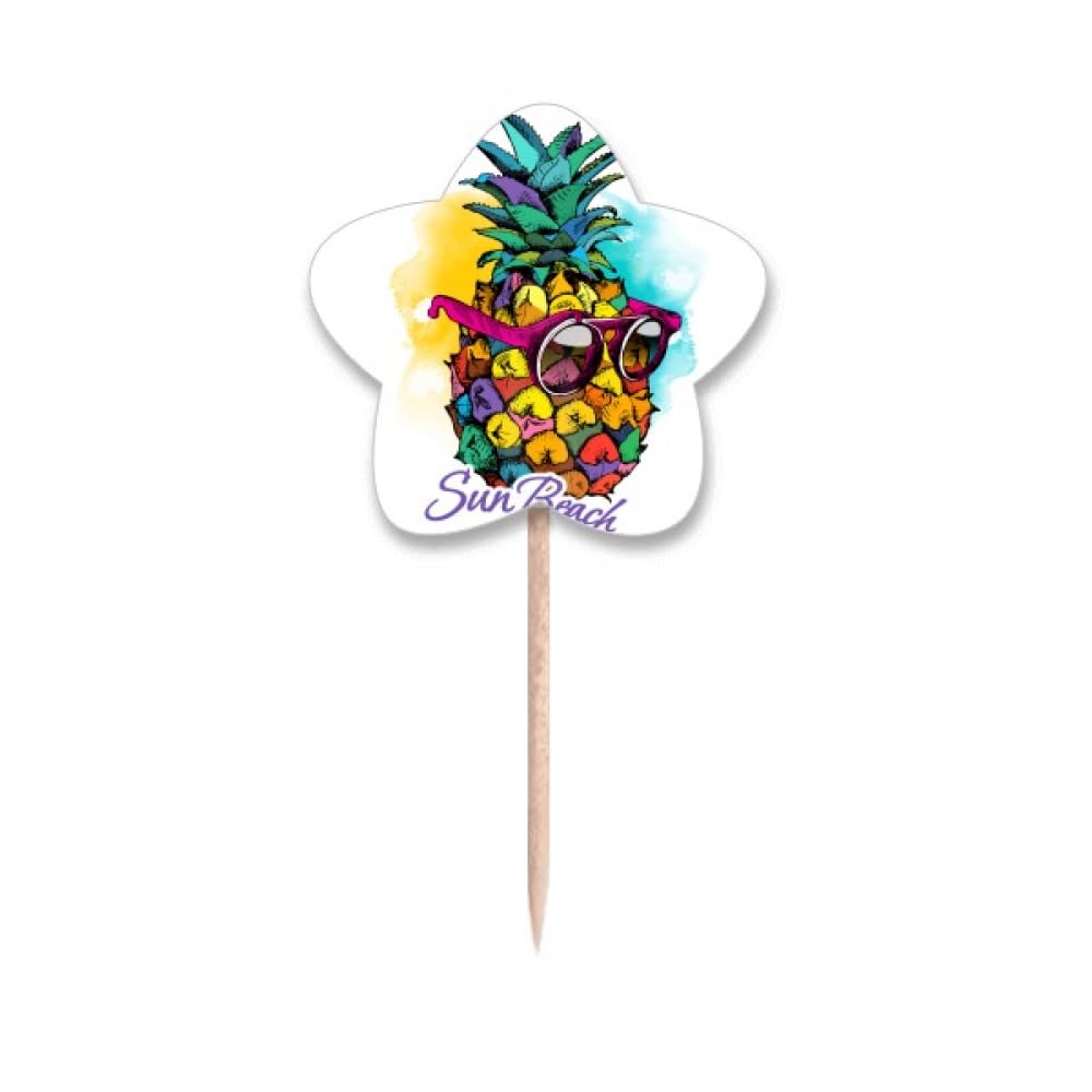 Drapeaux cure-dents style tropical pour apéritif et pique-nique