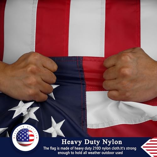 image for DANF FLAG American Flag 3x5 Ft for Outside, Heavy Duty Nylon US Flags 