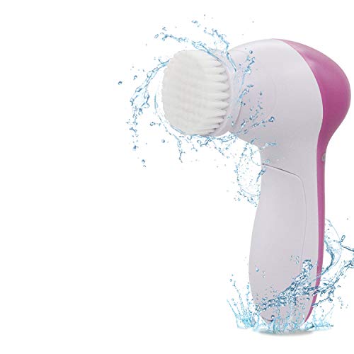 CENNYO Facial Cleansing Brush, 7-in-1 Portable and Waterproof Facial Cleanser Brush with 2 Speed Settings - Deep Cleansing, Gentle Exfoliating, Removing Make-up, Oil and Blackhead, Massaging
