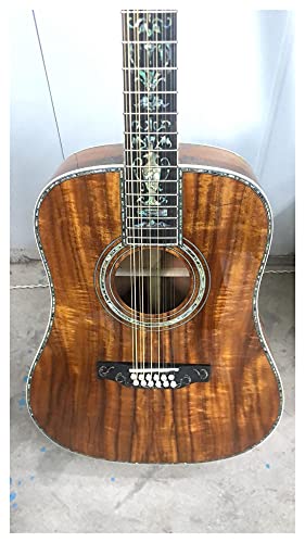 YYYSHOPP 41 Pouces 12 Strings Guitare Acoustique Touche Ébène Touche Véritable Coquille Reliure Et Guitare Électrique… - Les Beatles, Paul McCartney, John Lennon, RIngo Starr, George Harrison YYYSHOPP 41 Pouces 12 Strings Guitare Acoustique Touche Ébène Touche Véritable Coquille Reliure Et Guitare Électrique… – Image 4