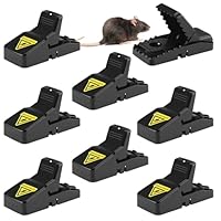 Foydream 8 Stück Mausefalle, Wiederverwendbar Mausefalle Schlagfalle, Mäusefallen Tödlich, Mausfallen für Drinnen, Haus, Garten, Außenbereich, Profi Mäuse Falle, Köderfreie, Mehrweg Mausefallen