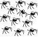 Plastic Spiders Halloween Decorations, Halloween Spider, Fake Spiders, 8PCS Black Large Spider Web Decoration, Realistic Fun Toys Prank Props Scare Practical Surprise Joke Party Decor, 3.9 x 3.7 Inch
