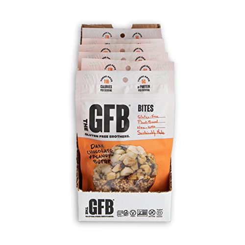 The Gluten Free Bar, Protein Bites, Dark Chocolate Peanut Butter, 4 Ounce, Vegan, Dairy Free, Non Gmo, Soy Free #TOP3