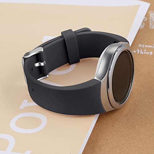 Bands Compatible Samsung Gear S2 Watch, Nahai Soft Silicone Replacement Sport Strap Wristbands Samsung Gear S2 Smart Watch, Sm-R720/Sm-R730 (Y-6 Pack #1) #TOP4
