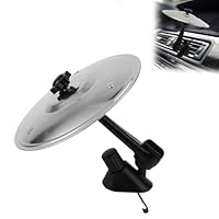 Lyreh Auto-Crash-Becken-Entlüftungsöffnung, 14x13,5cm Mini-Trommelbecken aus Legiertem Stahl und Kunststoff für Auto-Entlüftung Zubehör für Fahrzeuge Damit Das Fahren Mehr Spaß Macht(Silber)