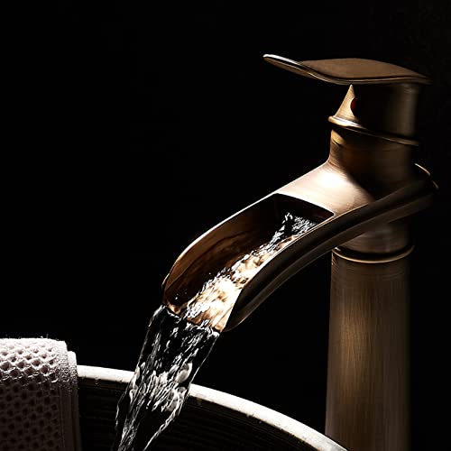 Robinet d'évier anti-éclaboussures lavabo salle de bain monotrou Antique A