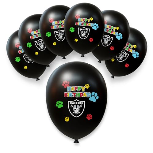 Ballons Las Vegas Raiders sous licence NFL pour décoration festive d'anniversaire sport