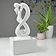Zen’Light - Moderner Zimmerbrunnen Amor Weiß mit Farbigem LED-Licht - Zeitgenössische Innendekoration, Ideal für Meditation und Entspannung - Geschlossener Kreislauf mit Rotierender Kugel - 31x14x14cm