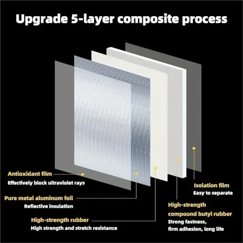 Cinta de butilo impermeable de aluminio 50mmx5m para reparar techos 6