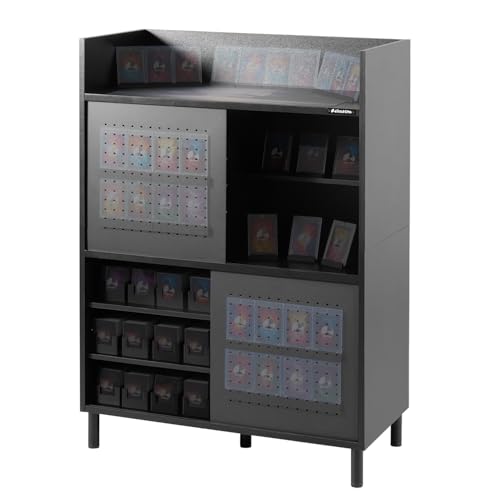 Bauhutte (バウヒュッテ) トレカ 収納ラック 『 収める ＆ 飾る を両立する トレーディングカード専用ラック』 大容量 約2万枚対応 ディスプレイ (幅76 × 奥行き37 × 高さ110cm) BHS-0275TR
