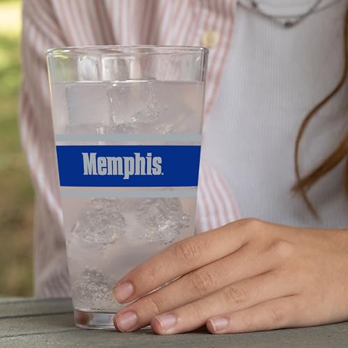 Image of Logo Brands NCAA 16 oz Pint Glass - Durable Glass With Bold Team Color- Chip-Resistant Rim Drinkware For Fans, Tailgates, Home Bars & Everyday Use