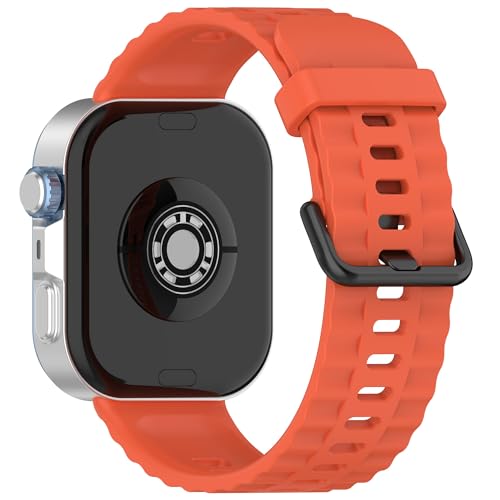 xhKJO Pulseras para Huawei Watch Fit 4/4 Pro Correas para Relojes, Bandas Cierre abatible Silicona Reloj Bracelet Brazalete Strap Silicona Pulseras de Repuesto para Huawei Watch Fit 3 (naranja)