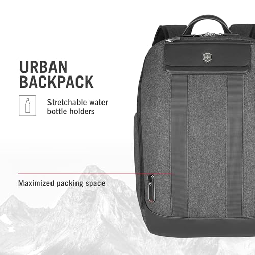 Victorinox Architecture Urban2 City Backpack - Professional Computer Backpack that Holds Laptop, Tablet & Water Bottle - Perfect Travel Bag - 17 Liters, Gray4
