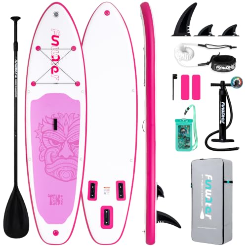 Image of FunWater Inflatable Ultra-Light Stand Up Paddle Board for All Skill Levels with Premium SUP Paddleboard Accessories,Non-Slip Comfort Deck for Youth & Adults