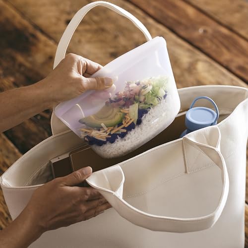 Stasher Silikon Bowl 1 Cup, Gefrierbeutel, Wiederverwendbar,Meal Prep, Klar – Ansicht 5